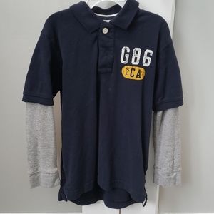 Boys collard long sleeve shirt